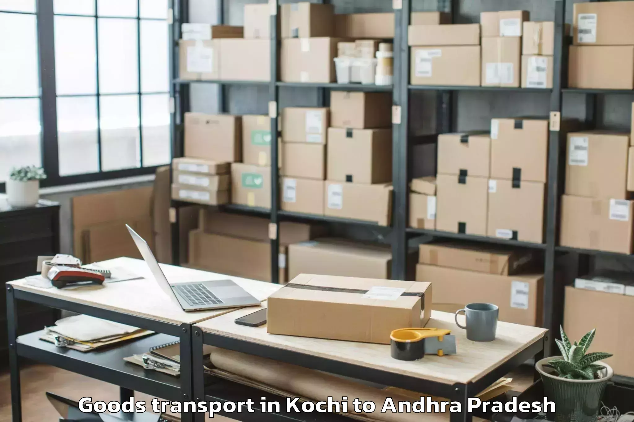 Easy Kochi to Palakonda Goods Transport Booking